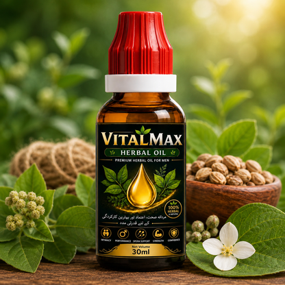 VitalMax Herbal Oil – Premium Natural Wellness Oil for Men (30ml)