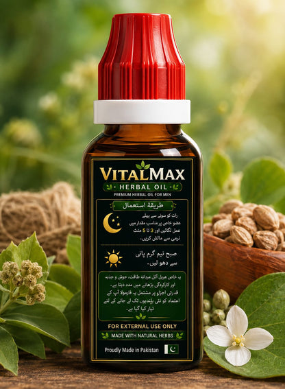 VitalMax Herbal Oil – Premium Natural Wellness Oil for Men (30ml)